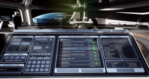 Sensors station aboard the bridge